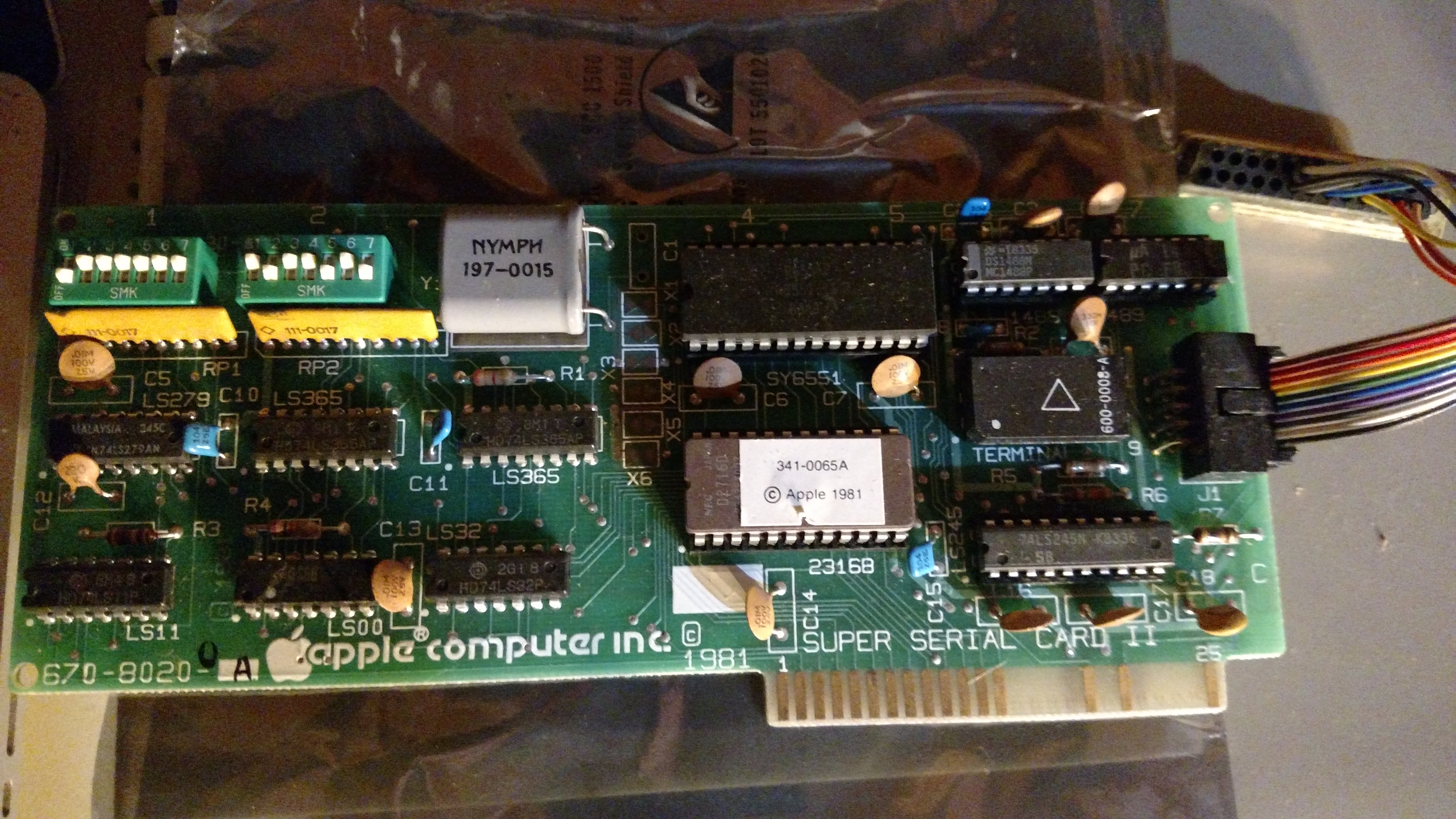 The Super Serial Card, before setting the jumpers